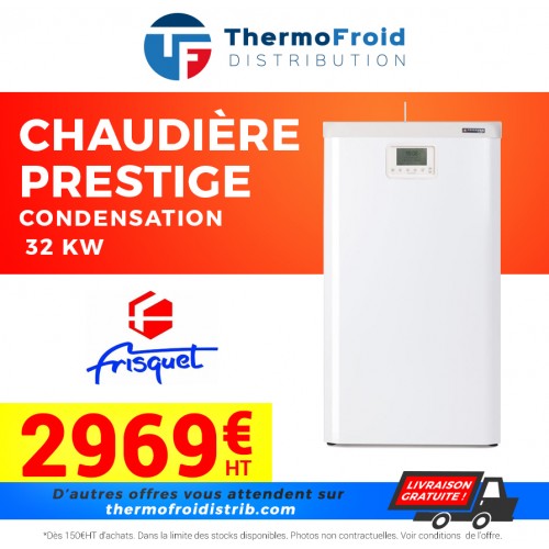 Chaudière Prestige condensation visio mixte Frisquet 32 kw