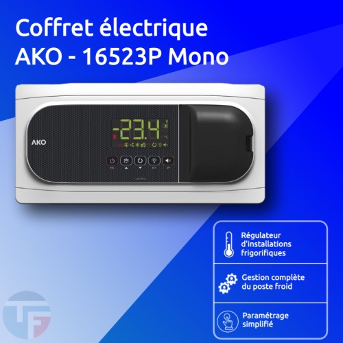 Coffret électrique AKO - 16523P Monophasé de ThermoFroid Distribution pour Chambre froide positive et négative