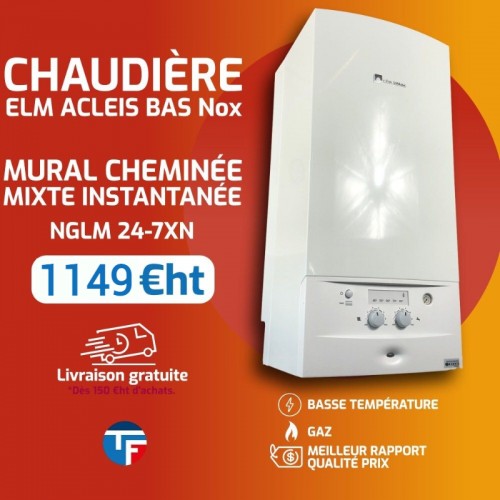  CHAUDIÈRE ELM ACLÉIS BAS Nox NGLM 24-7XN CHEMINÉE Thermofroid Distribution