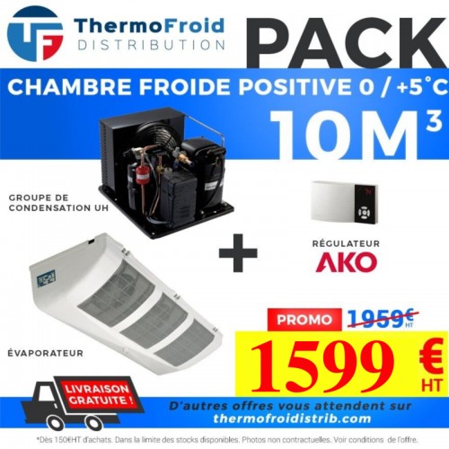Pack chambre froide positive 10M3 0/+5°C