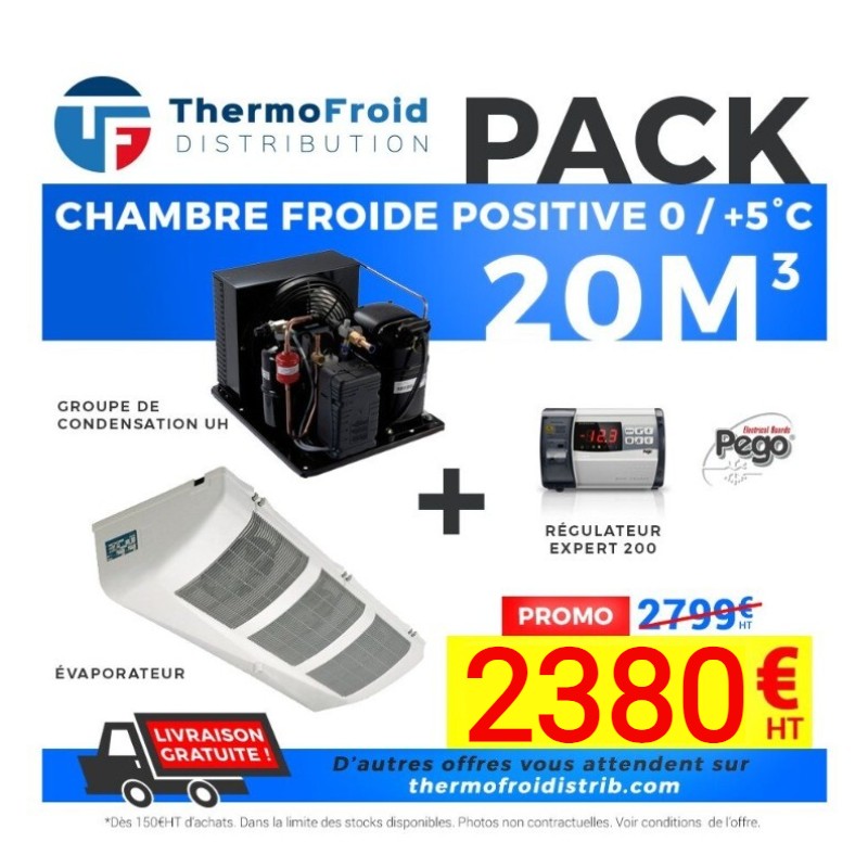 Pack Chambre Froide positive 20M3 - Thermofroid Distribution